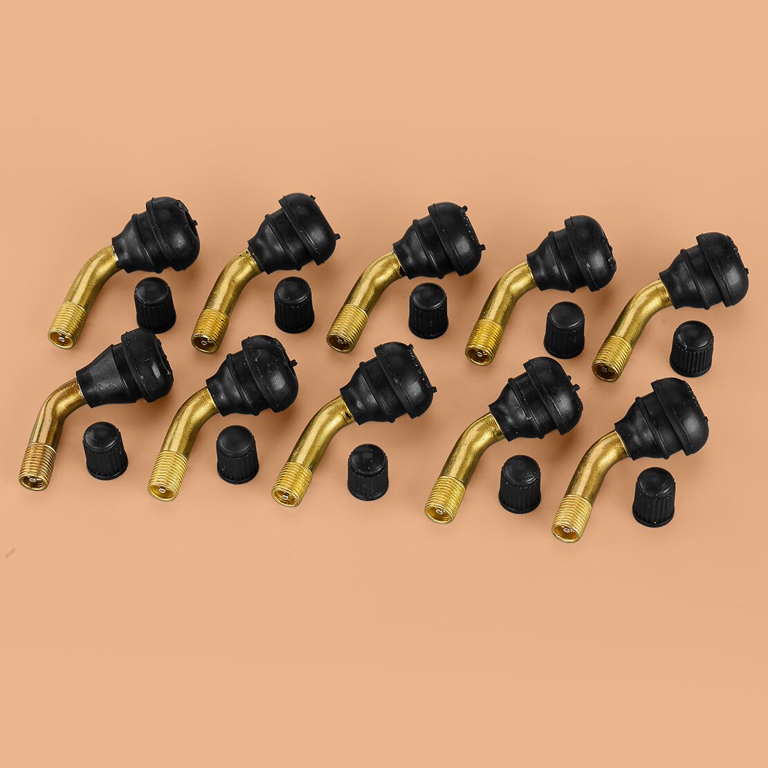 Scooter Tire - 10Pcs Brass 90°Angle Bent Wheel Tyre