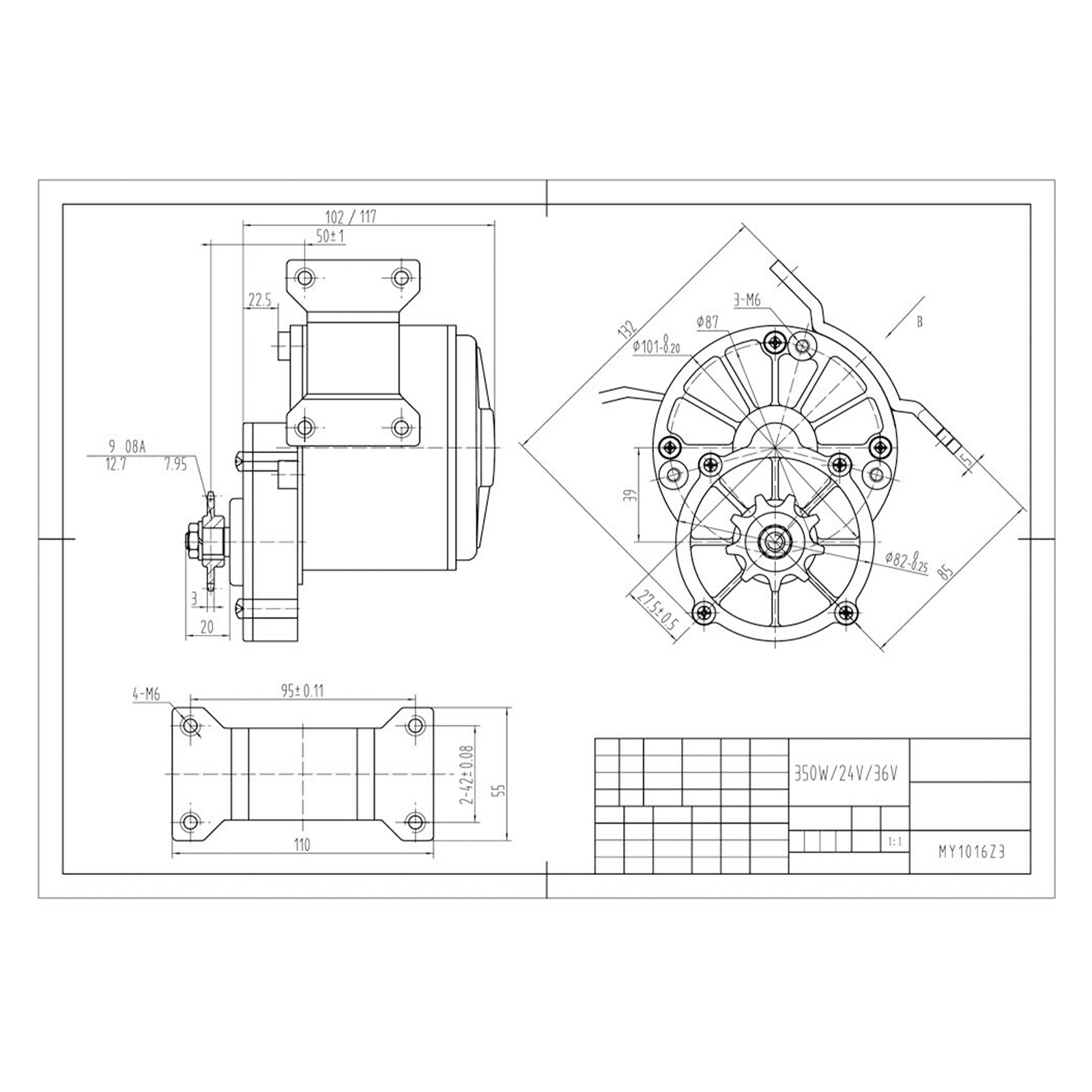 24V 250W DC Brushed Motor E‑Bi - Electric Scooter 评论和价格